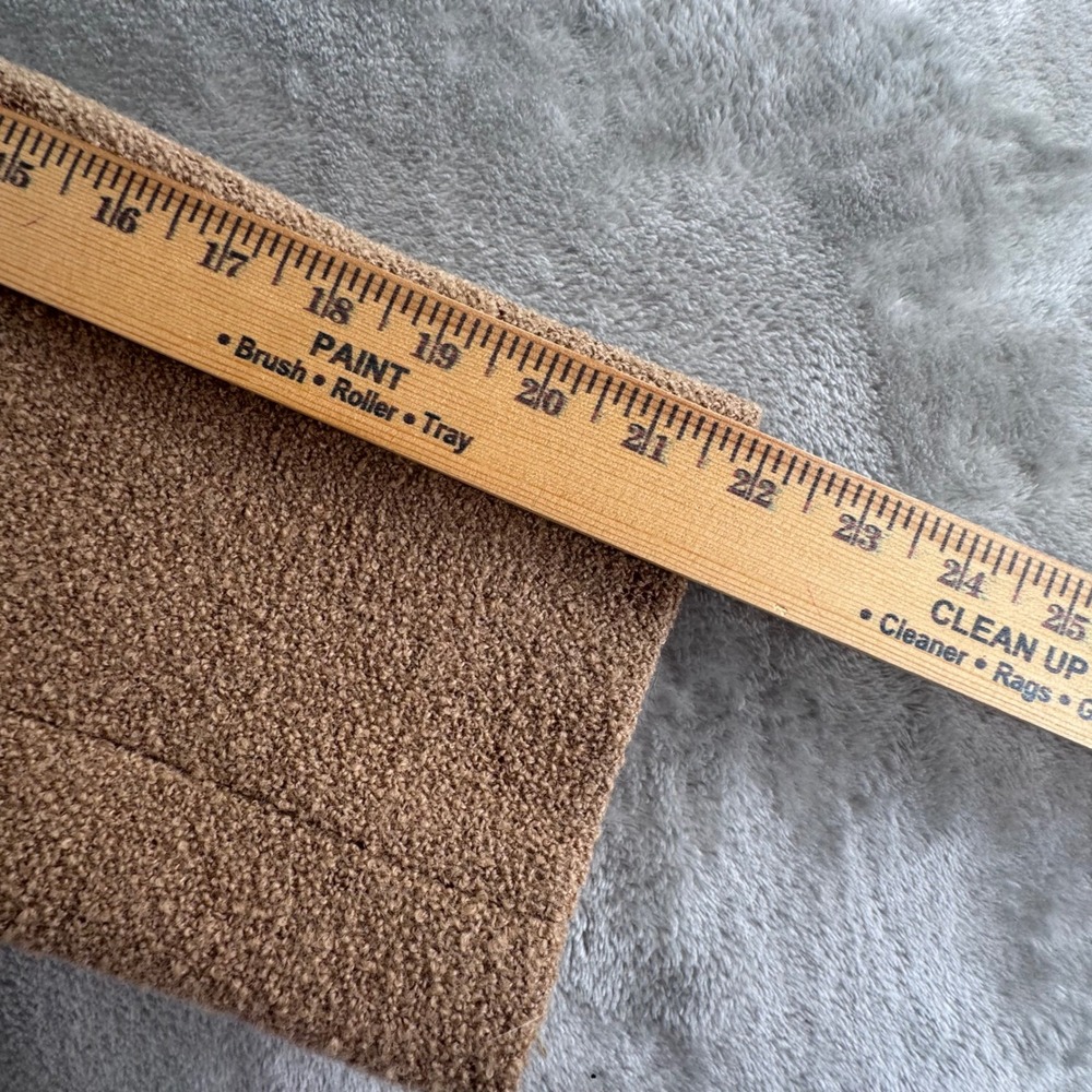Vintage 1950s-60s Women's Boucle‎ Coat Genuine Mink Fur Collar Tan Mod Overcoat - Picture 8 of 16